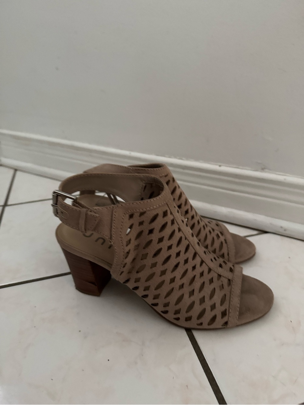 Unisa Pryce Fabric Open Toe Casual Ankle Strap Sandals